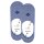 Burlington Mens Socks, 2-pack - Everyday IN, Anti-Slip Heel, Solid Color Blue 43-44 (8.5-9.5 UK)