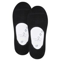 Burlington Damen Füßlinge, Multipack - Everyday IN, Anti-Slip Heel, einfarbig Schwarz 35-36 4er Pack (2x2P)