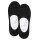 Burlington Damen Füßlinge, Multipack - Everyday IN, Anti-Slip Heel, einfarbig Schwarz 35-36 4er Pack (2x2P)