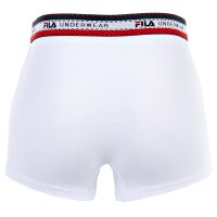 FILA Herren Boxer Shorts, Multipack - Logobund, Cotton Stretch, einfarbig Weiß S 8er Pack (2x4P)