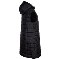 A|X ARMANI EXCHANGE womens down coat - quilted jacket, zipper, hood, logo print Black S (Small)