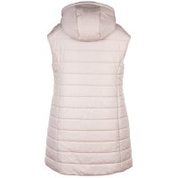 A|X ARMANI EXCHANGE womens down coat - quilted jacket, zipper, hood, logo print Cream XS (X-Small)