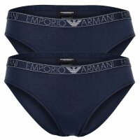 EMPORIO ARMANI Ladies Briefs, 2 Pack - ESSENTIAL STUDS LOGO, Briefs, Cotton Stretch