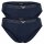 EMPORIO ARMANI Ladies Briefs, 2 Pack - ESSENTIAL STUDS LOGO, Briefs, Cotton Stretch