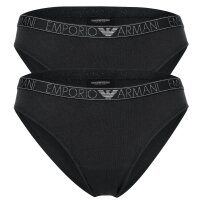 EMPORIO ARMANI Damen Brazilian Slip, 2er Pack - ESSENTIAL STUDS LOGO, Briefs