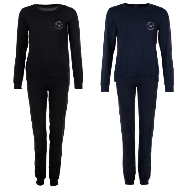 EMPORIO ARMANI Damen Schlafanzug Set 2-tlg. - ESSENTIAL STUDS LOGO, Pyjama