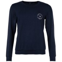 EMPORIO ARMANI Mens Pyjama Set 2-piece - Round Neck, Stretch Cotton Blue S (Small)