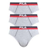FILA Mens briefs, 3-pack - Briefs, logo waistband, Urban, Cotton Stretch, solid color