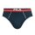 FILA Mens briefs, 3-pack - Briefs, logo waistband, Urban, Cotton Stretch, solid color Navy/Grey/White XL (X-Large)