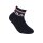 FILA Kids socks, 6-pack - Quarter, logo, stripes, solid color Blue/Grey 23-26