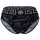 VERSACE Mens Brief - Slip, Stretch Cotton, Barocco Pattern Black/Grey L (Large)
