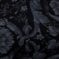 VERSACE Herren Slip - Stretch Cotton, Barocco Muster Schwarz/Grau 3XL