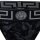 VERSACE Herren Jockstrap - Jocks, Tanga Slip, Stretch Cotton, Barocco Muster Schwarz/Grau 3XL