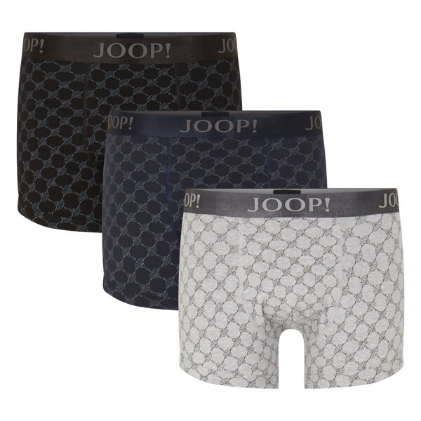 JOOP! mens boxer shorts, 3-pack - Boxer Mix CF, Cotton Stretch, Logo Allover