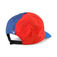 PUMA Men Cap - BMW Motorsport Heritage Cap, Polyamide, Logo, Solid Color, One Size Blue/Red