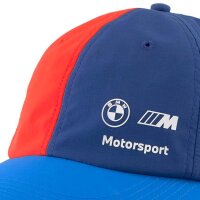 PUMA Men Cap - BMW Motorsport Heritage Cap, Polyamide, Logo, Solid Color, One Size Blue/Red
