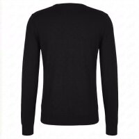 JOOP! Herren Strickpullover - JK-01Denny, Rundhals, Feinstrick, Wolle, uni Schwarz S