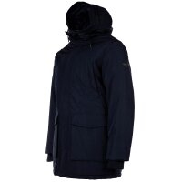 Replay Mens Parka - Jacket, Lined, 3-Layer, Recycled Materials, Hood Blue L (Large)