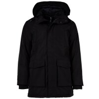 Replay Mens Parka - Jacket, Lined, 3-Layer, Recycled Materials, Hood Black 2XL (XX-Large)