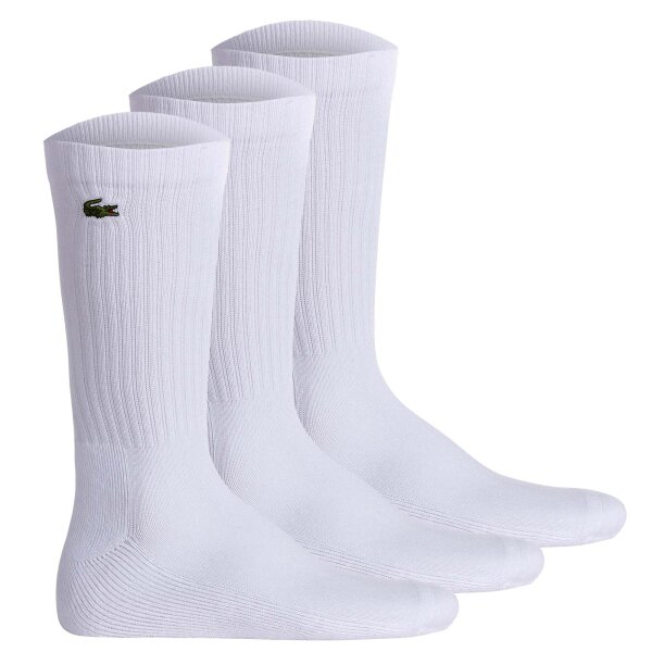LACOSTE Unisex Socken, 3er Pack - Tennissocken, Baumwollmischung, einfarbig