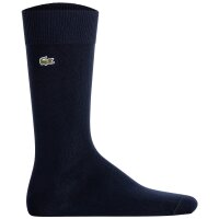 LACOSTE Herren Socken, 5er Pack - Baumwollmischung, einfarbig, Logo Schwarz/Grau/Dunkelblau 43-46