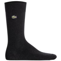LACOSTE Mens Socks, 5-pack - Cotton blend, Solid Color, Logo Black/Grey/Dark Blue 43-46