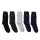 LACOSTE Mens Socks, 5-pack - Cotton blend, Solid Color, Logo Black/Grey/Dark Blue 43-46