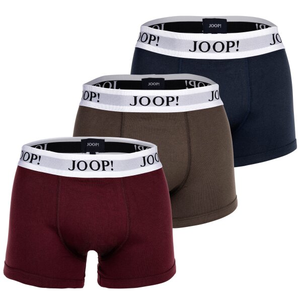 JOOP! Herren Boxershorts, 3er Pack - Trunks, Fine Cotton Stretch, Logo