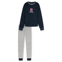 SCHIESSER Mädchen Schlafanzug -Teens, Nachtwäsche, Pyjama, lang, Print