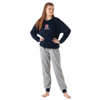 SCHIESSER Mädchen Schlafanzug -Teens, Nachtwäsche, Pyjama, lang, Print