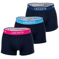 LACOSTE Herren Boxershorts, 3er Pack - Trunks, Casual, Cotton Stretch, Logobund
