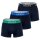 LACOSTE Mens Boxer Shorts, 3-pack - Trunks, Casual, Cotton Stretch, Logo waistband
