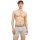 JACK&JONES Herren Boxershorts, 3er Pack - JACSOLID, Baumwoll-Stretch, einfarbig Grau/Weiß/Navy L