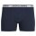 JACK&JONES Herren Boxershorts, 3er Pack - JACSOLID, Baumwoll-Stretch, einfarbig Grau/Weiß/Navy S