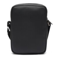 LACOSTE Mens Shoulder Bag - Core Essentials - SLIM VERTICAL CAMERA BAG, 21x15x4cm (HxWxD) Black