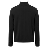 JOOP! mens knitted pullover - JK-01Denny, round neck, fine knit, wool, plain Black L (Large)