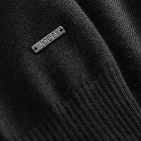 JOOP! mens knitted pullover - JK-01Denny, round neck, fine knit, wool, plain Black M (Medium)