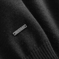 JOOP! mens knitted pullover - JK-01Denny, round neck, fine knit, wool, plain Black S (Small)