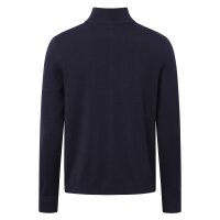 JOOP! mens knitted pullover - JK-01Denny, round neck, fine knit, wool, plain Blue L (Large)