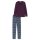 SCHIESSER ladies pyjama set long - V-neck, cotton