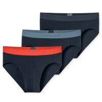 SCHIESSER mens Rio briefs 3-pack - "95/5" series, contrasting stripes