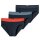 SCHIESSER mens Rio briefs 3-pack - "95/5" series, contrasting stripes