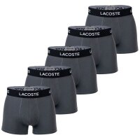 LACOSTE Herren Boxershorts, 5er Pack - Trunks, Casual, Cotton Stretch, Logobund