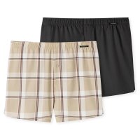 SCHIESSER Herren Web-Boxershorts, 2er Pack - Shorts, Webware, Muster