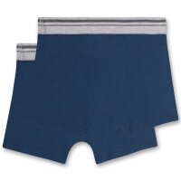 Sanetta Jungen Hipshorts, Multipack - Pants, Unterhose Dunkelblau/Grau 140 4er Pack (2x2P)