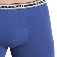 BALDESSARINI Herren Boxershorts, 3er Pack - Cyclists, Unterwäsche, Unterhosen, Baumwolle, Logo Blau/Hellgrau M