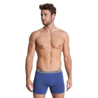 BALDESSARINI mens boxer shorts, 3-pack - Cyclists, underwear, pants, cotton, logo Blue/Light grey M (Medium)