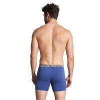 BALDESSARINI mens boxer shorts, 3-pack - Cyclists, underwear, pants, cotton, logo Blue/Light grey M (Medium)