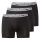 BALDESSARINI mens boxer shorts, 3-pack - Cyclists, underwear, pants, cotton, logo Black S (Small)