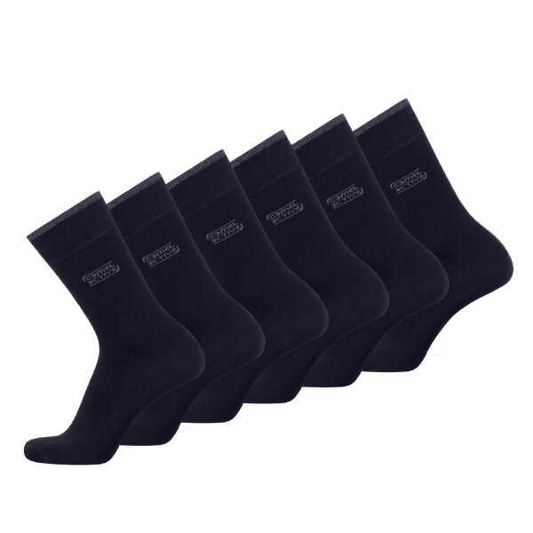 camel active Herren Socken, 6er Pack - Kurzsocken, Basic Navy 39-42